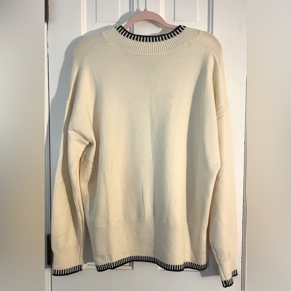 NWT CAKULO Women’s 2 Piece V-Neck Pullover Sweaters & Wide Leg Pants. Size: (XL) - Picture 6 of 15